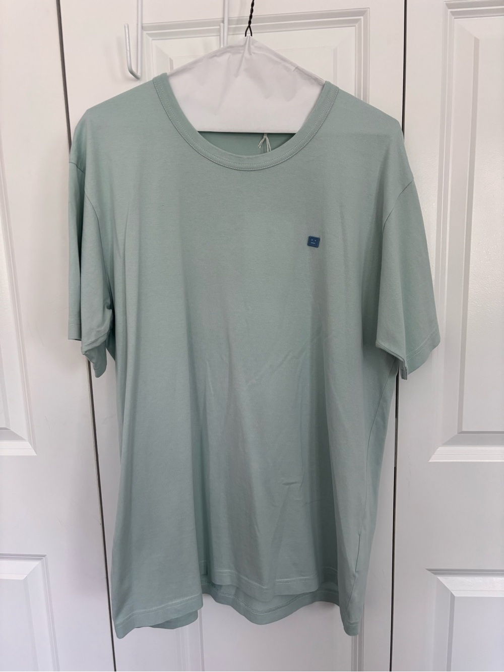 Acne Light Sage Crew Neck Short Sleeve Tee
